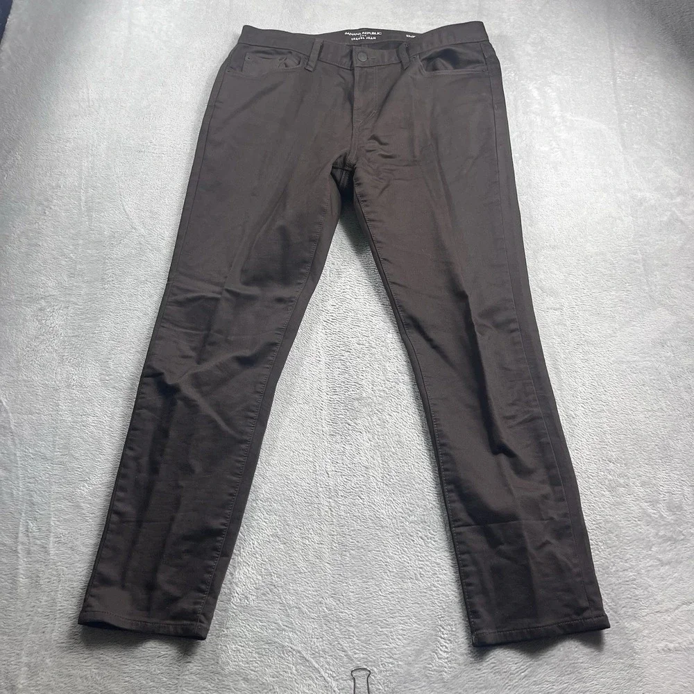 Banana Republic Travel Jean Athletic Fit Jeans Mens Size‎ 32x28* Brown